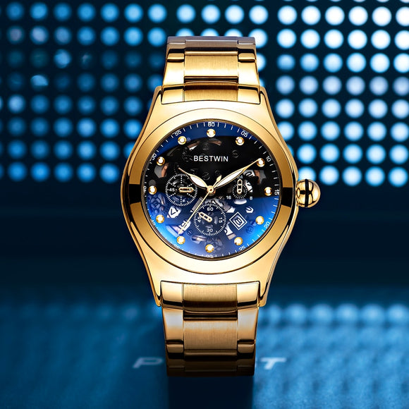 Luxury Steel Quartz Clock Waterproof Wrist Watch