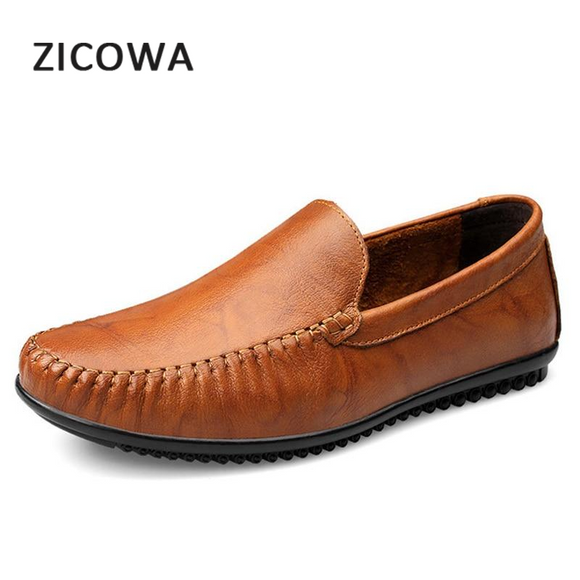Loafers - Men Handmade Soft Genuine Leather Loafers