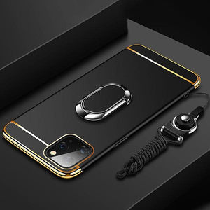 Luxury Ultra Thin Plating Magnetic Ring Holder Case For iPhone 11 Pro Max X XR XS Max 7 8 Plus