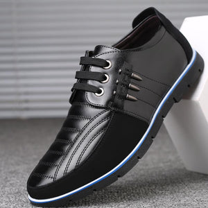 2020 Men's Genuine Leather Hole Breathable Soft Casual Shoes