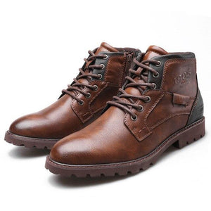 2019 Autumn Retro Men Ankle Leather Boots