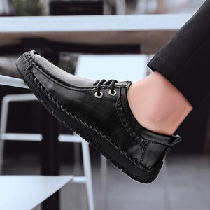 2019 Luxury Brand Men Fashion Casual Lace Leather Shoes