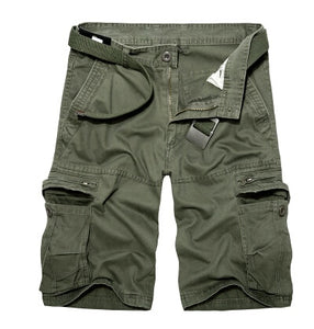 Zicowa Clothing - Mens knee Length Cotton Army Cargo Shorts(Buy 2 Get Extra 10% OFF,Buy 3 Get Extra 15% OFF)