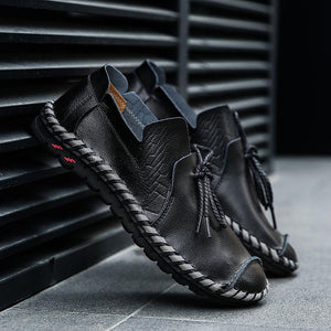 2019 Men's Casual Loafers Genuine Leather Slip On Shoes