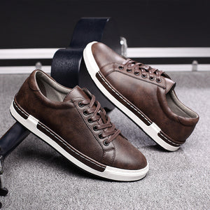 Fashion Soft Leather Mens Casual Shoes