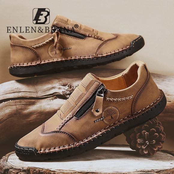 Zicowa Men Shoes - Handmade Breathable Men Driving Non Slip Loafers(Buy 2 Get Extra 10% OFF,Buy 3 Get Extra 15% OFF)
