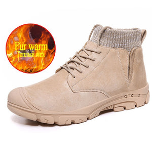 Zicowa Men Shoes - Plush Warm Men's Winter Boots