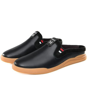 Zicowa Men Shoes - Genuine Leather Moccasins Outdoor Non-slip Men Casual Shoes