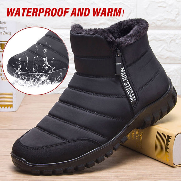 Waterproof Snow Men Fat Casual Winter Shoes