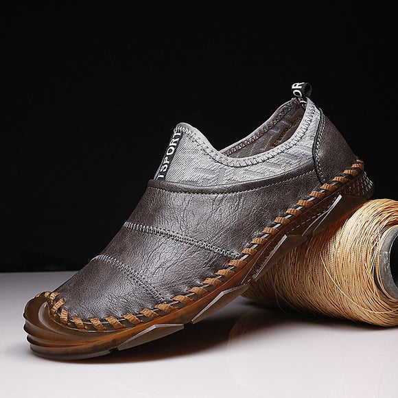 Zicowa Men Shoes - Handmade Formal Leather Shoes Work Driving Shoes