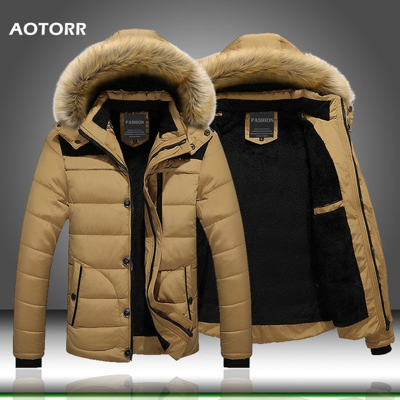 Outerwear Thick Thermal Men Warm Wool Liner Coat