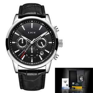 Luxury Men Wrist Watch Leather Quartz Watch