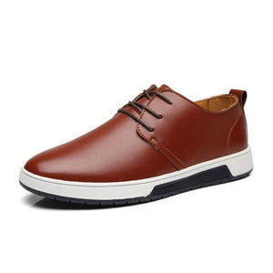 Summer Hollow Breathable Casual Leather Shoes