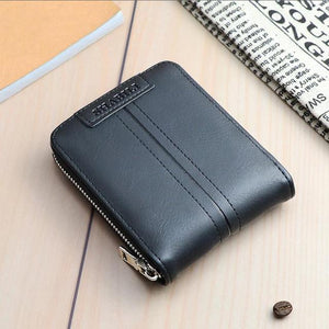 Men Casual Short Male Clutch Leather Wallet
