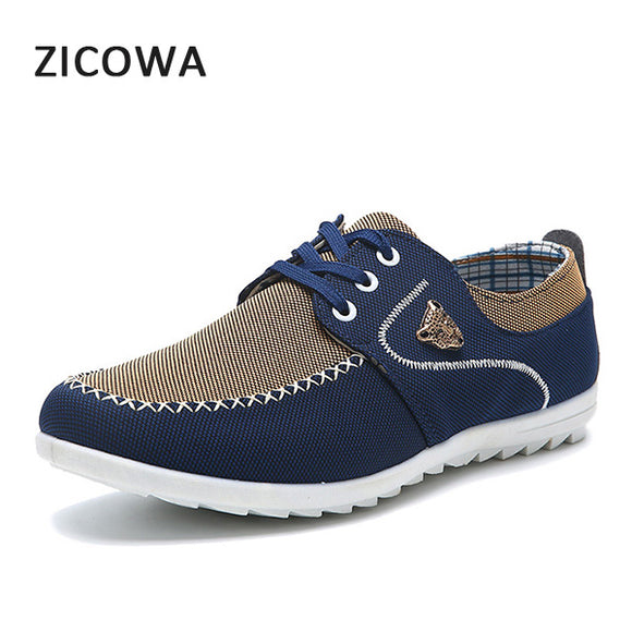 Summer Comfortable Lace Up Canvas  Casual Shoes