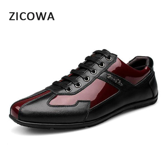 New Lace Up Leather Men Casual Shoes