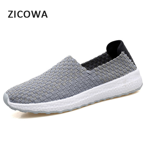 New Arrival Breathable Woven Men Casual Shoes