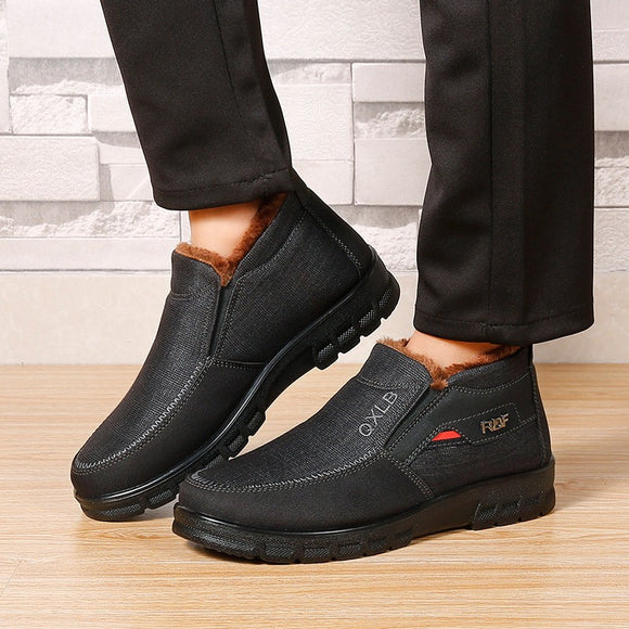 2019 Men's Warm Lining Soft Comfy Slip On Ankle Boots