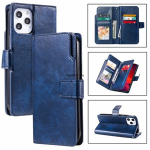 Retro Magnetic Flip Wallet Leather Phone Case for Samsung S Series