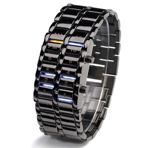 New Men's Binary LED Digital Quartz Wrist Watch