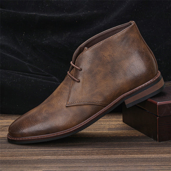 Luxury Brand Designer Leather Desert Boots Shoes