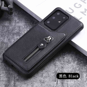 Zicowa Phone Case - Anti Fall Metal Double Button Zipper Wallet Case