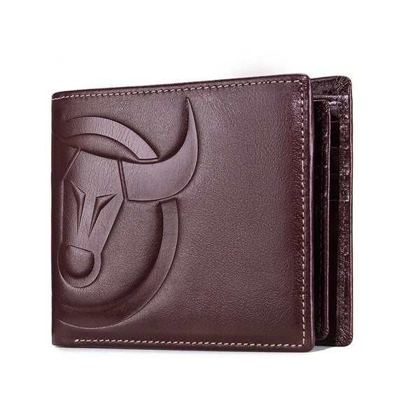 High Quality Men Leather RFID Wallet Coin Purse