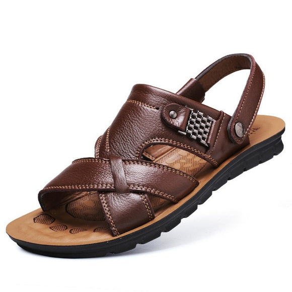 Genuine Leather Classic Men Shoes Soft Sandals(Buy 2 Get Extra 10% OFF,Buy 3 Get Extra 15% OFF)