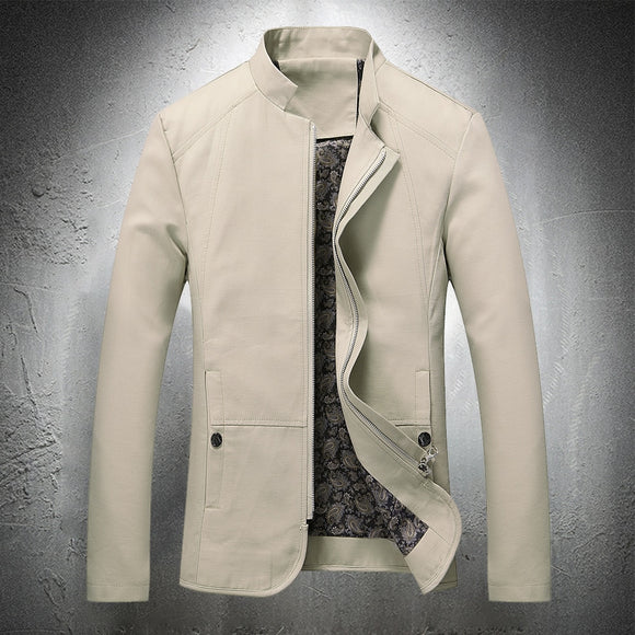 Zipper Jacket Men Outwear Lightweight Coat
