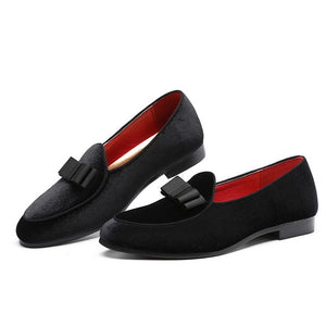 Loafers - Bowknot Wedding Men Suede Loafers