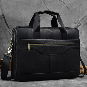 Brand Fashion Designer Leather Messenger Briefcase