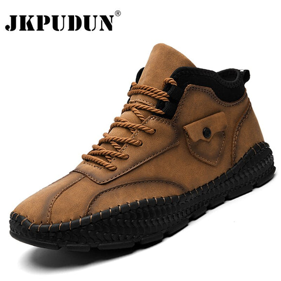 Outdoor Men's Leather Men's Ankle Boots