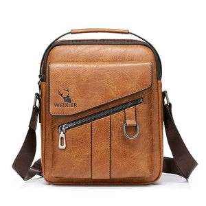 High Quality Leather Men Handbag Messenger Bag