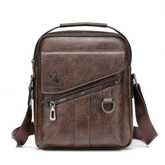 High Quality Leather Men Handbag Messenger Bag