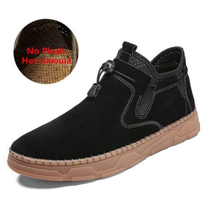 Zicowa Men Shoes - Thick Plush Warm Snow Boots(Buy 2 Get Extra 10% OFF,Buy 3 Get Extra 15% OFF)