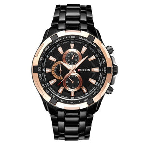Luxury Men Business Stainless Steel Wristwatch