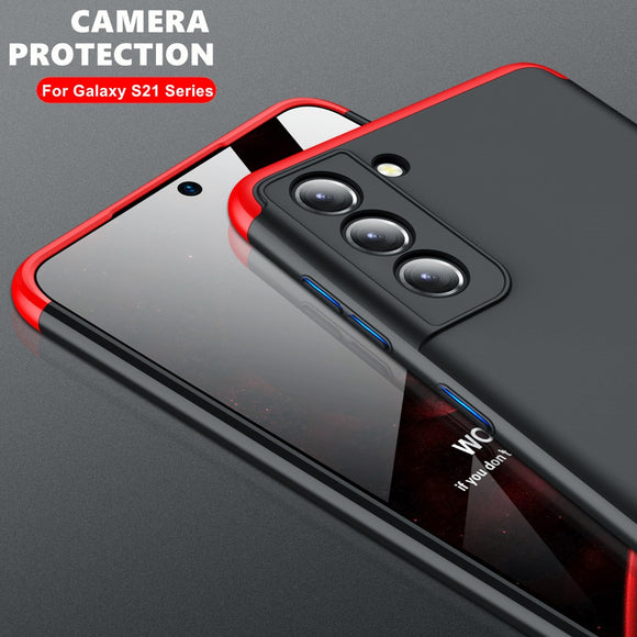 Matte Hard Plastic 3 IN 1 Camera Protection Cover For Samsung galaxy S21 Series