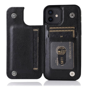 Zicowa Phone Case - Multi Card Holder Business Wallet Case For iPhone 12