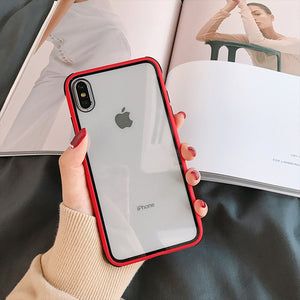 Colorful Bumper Transparent Silicone Shockproof Case For iPhone 11 Pro Max X XR XS Max 7 8 Plus