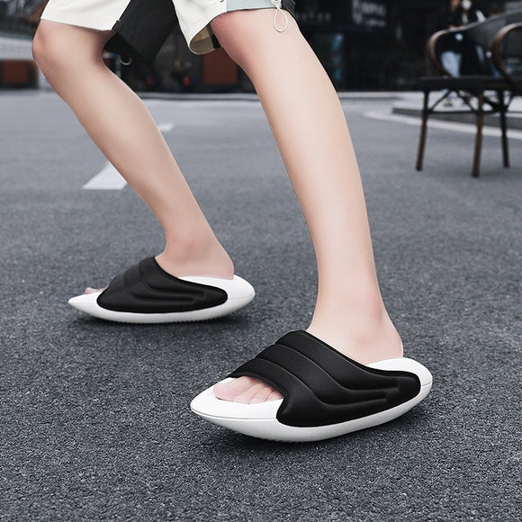 Luxury Summer Men Outdoor Hight Increased Slippers