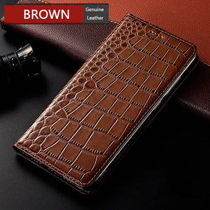 Crocodile Genuine Leather Case For iPhone 14 13 12