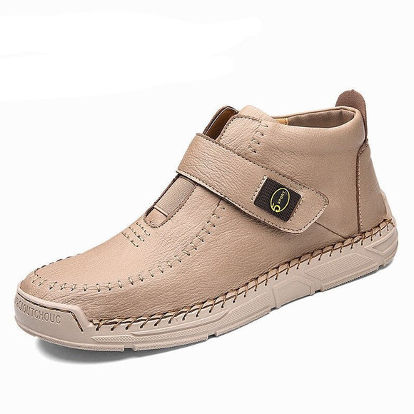 Zicowa Men Shoes - Leather Rubber Winter Men Sneakers