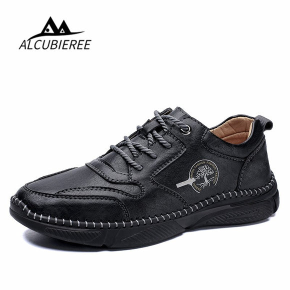 Zicowa Men Shoes - Leather Luxury Lace Up Black Men Shoes