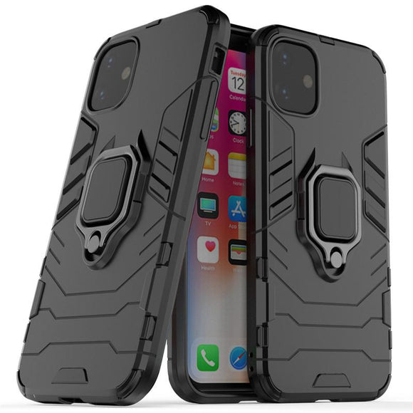Zicowa Shockproof Armor Stand Car Ring Case For iPhone 11 Pro Max X XR XS Max 7 8 Plus