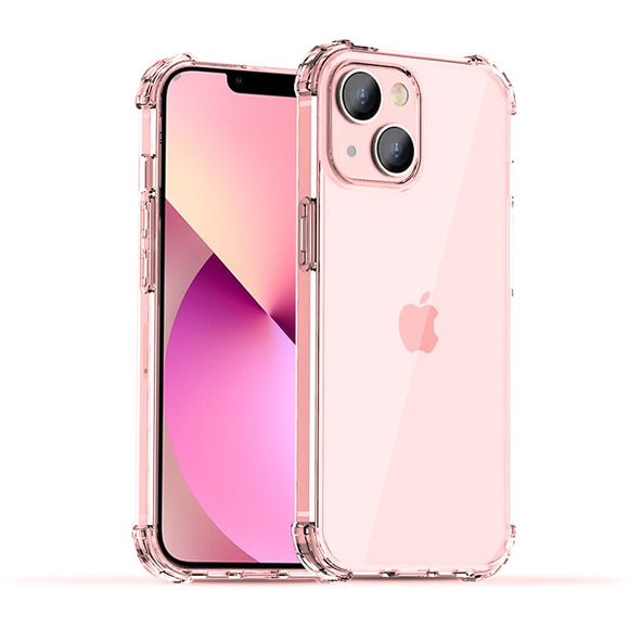 Shockproof Transparent Silicone Case On iPhone Series
