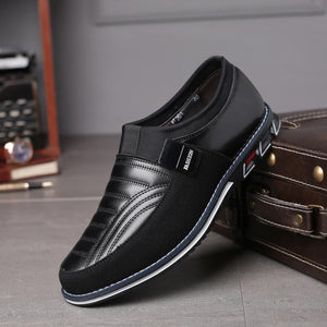 Men's Shoes - 2019 Men New Slip On Casual Leather Shoes