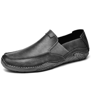 Zicowa Men Shoes - Slip On Soft Sole Casual Leather Shoes