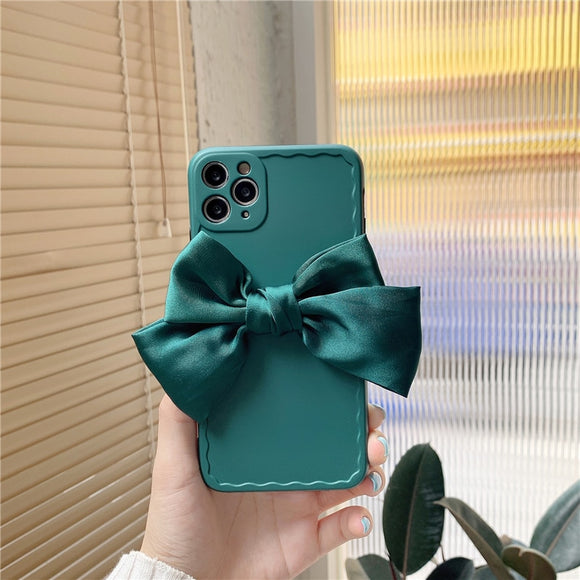 Zicowa Phone Case - Cute Silk bowknot phone case For iphone 12 Series