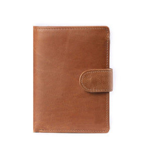 RFID Genuine Leather Men Business Wallet