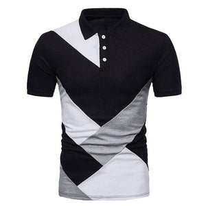 Zicowa Men Clothing - Contrast Color Polo New Clothing Summer Streetwear